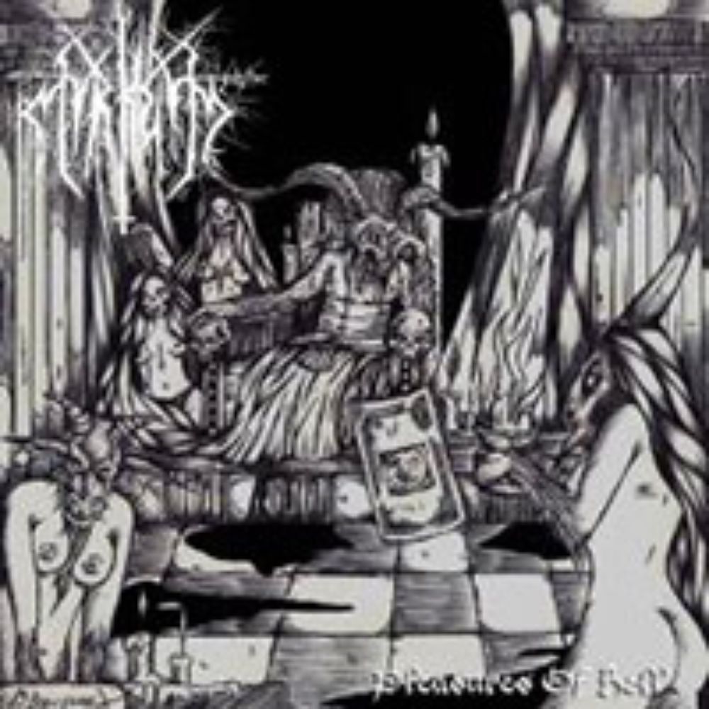 Front cover of "Pleasures of Hell" by Myrkvid available at Darkwoods Webstore
