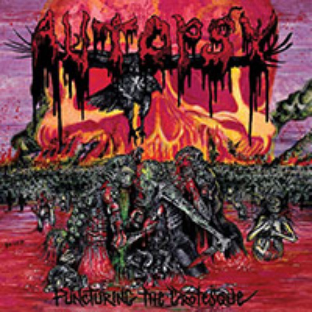 Front cover of "Puncturing the Grotesque" by Autopsy available at Darkwoods Webstore