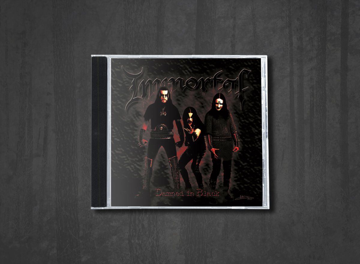 Additional artwork for "Damned in Black" by Immortal available at Darkwoods Webstore