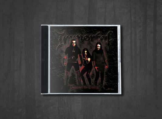 Additional artwork for "Damned in Black" by Immortal available at Darkwoods Webstore