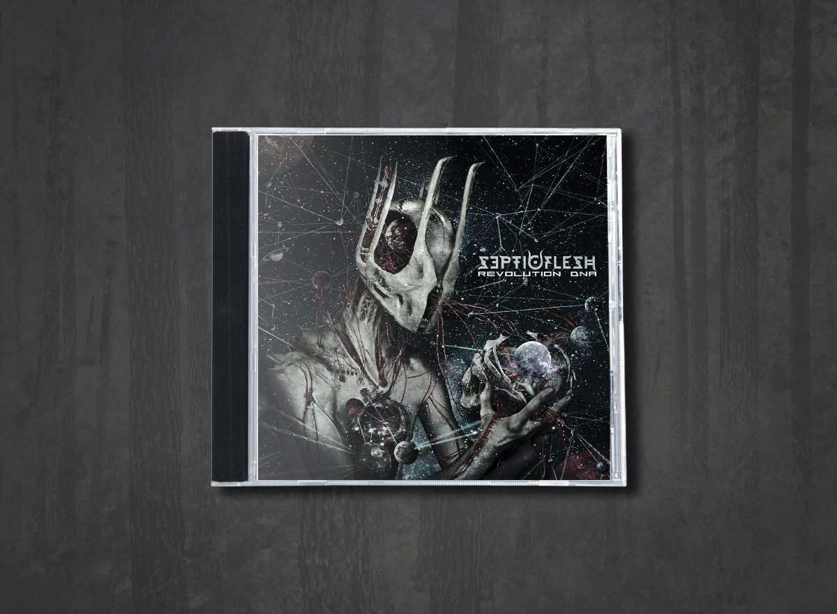 Additional artwork for "Revolution DNA" by Septicflesh available at Darkwoods Webstore