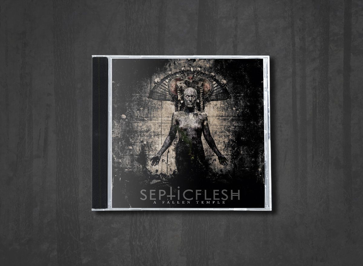 Additional artwork for "A Fallen Temple" by Septicflesh available at Darkwoods Webstore