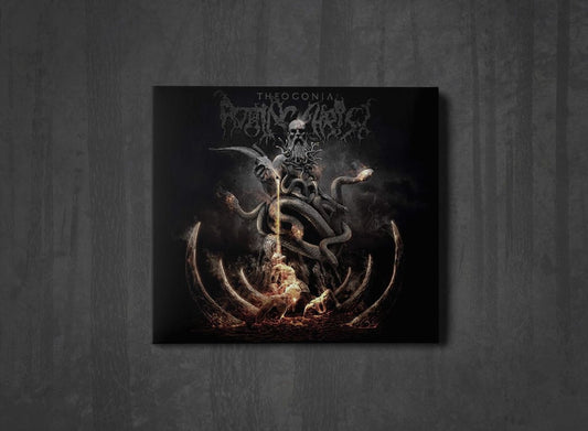 Additional artwork for "Theogonia" by Rotting Christ available at Darkwoods Webstore