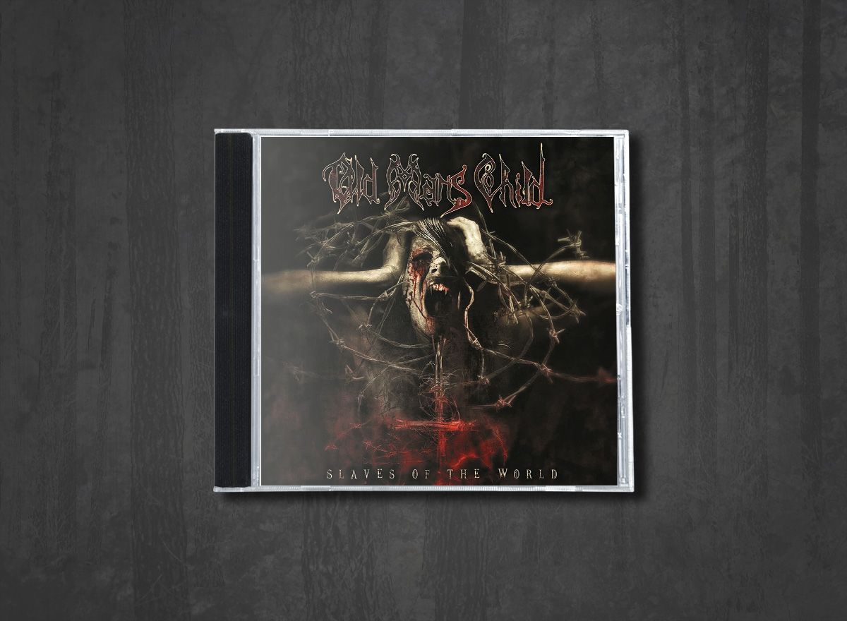 Additional artwork for "Slaves of the World" by Old Man's Child available at Darkwoods Webstore