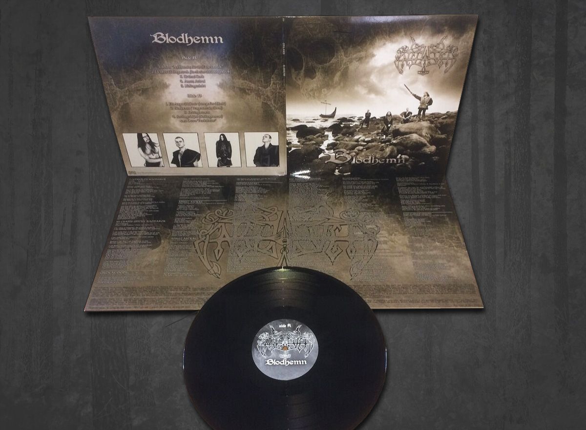Additional artwork for "Blodhemn" by Enslaved available at Darkwoods Webstore