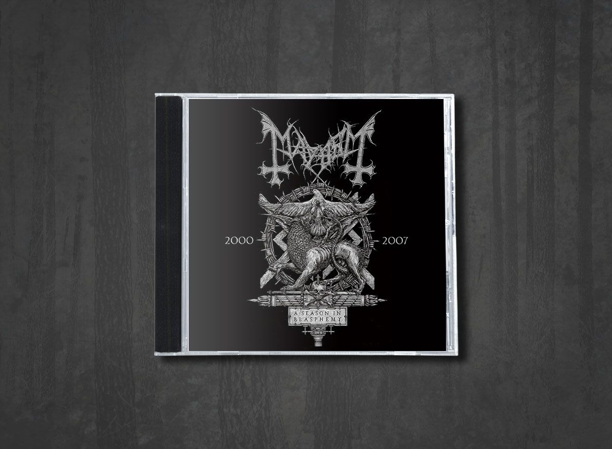 Additional artwork for "A Season In Blasphemy" by Mayhem available at Darkwoods Webstore