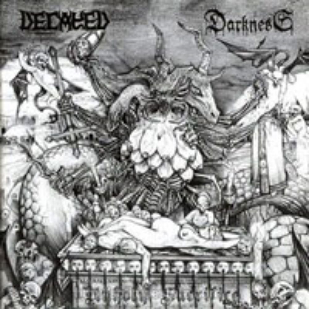 Front cover of "Unholy Sacrifice" by Decayed / Darkness available at Darkwoods Webstore