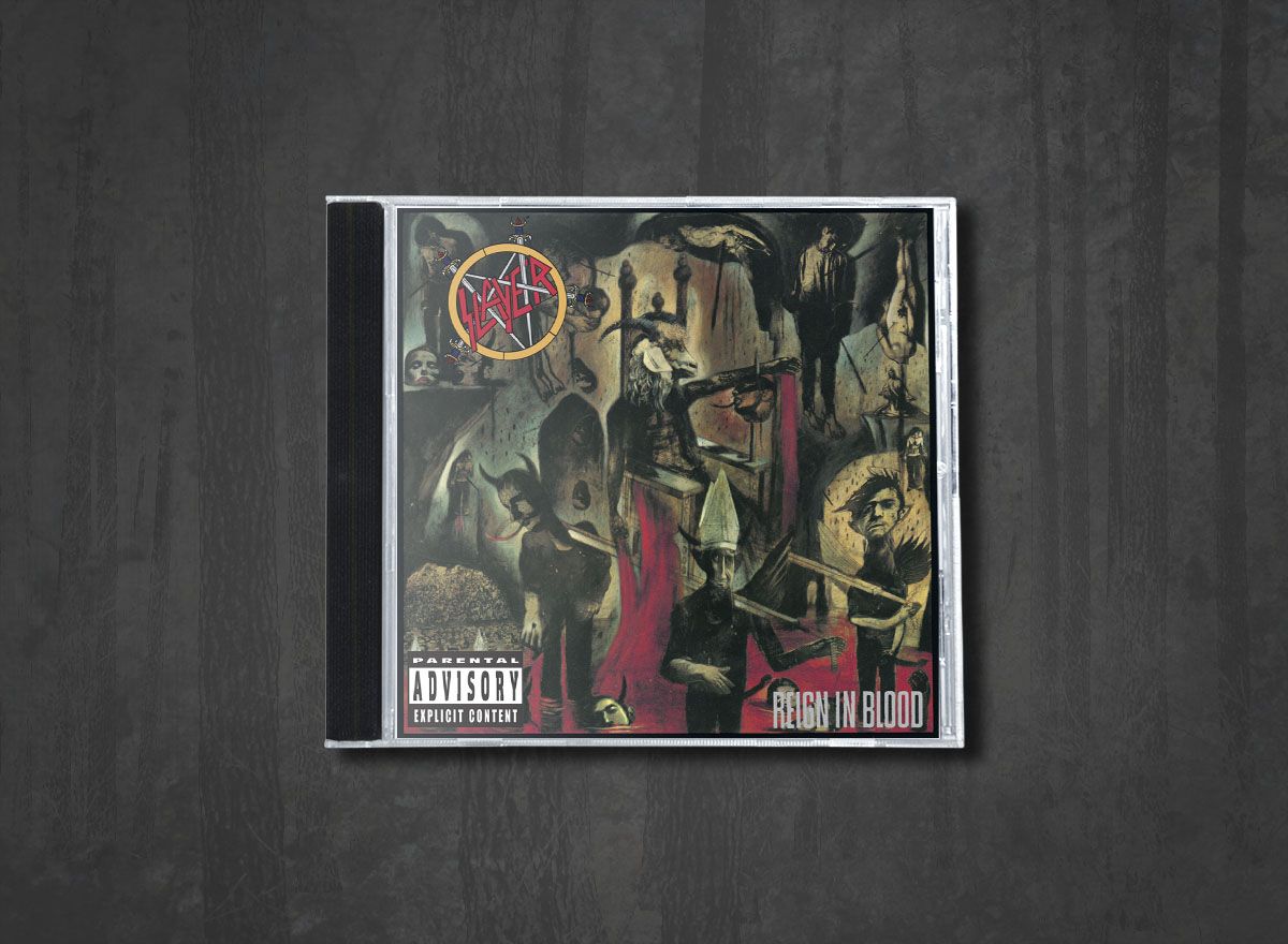 Additional artwork for "Reign in Blood" by Slayer available at Darkwoods Webstore