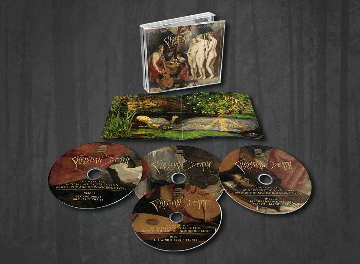 Additional artwork for "The Dark Age Renaissance Collection Part 2: The Age Of Innocence Lost" by Christian Death available at Darkwoods Webstore