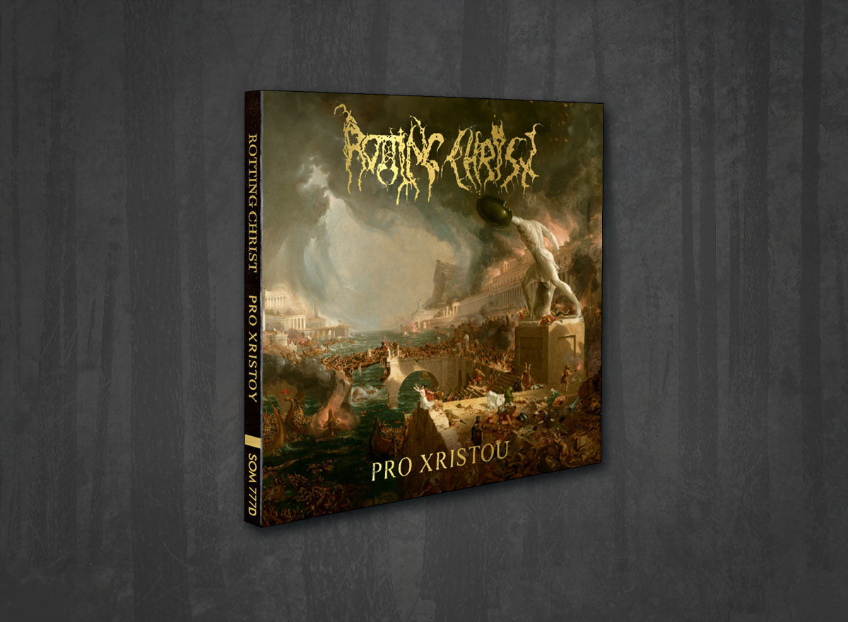 Additional artwork for "Pro Xristou" by Rotting Christ available at Darkwoods Webstore