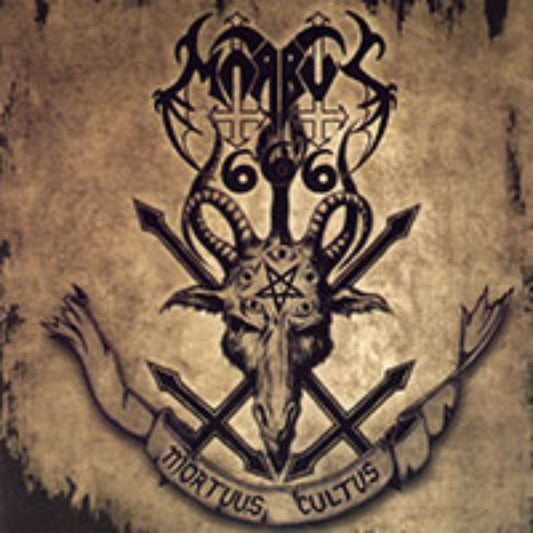 Front cover of "Mortuus Cultus" by Morbus 666 available at Darkwoods Webstore