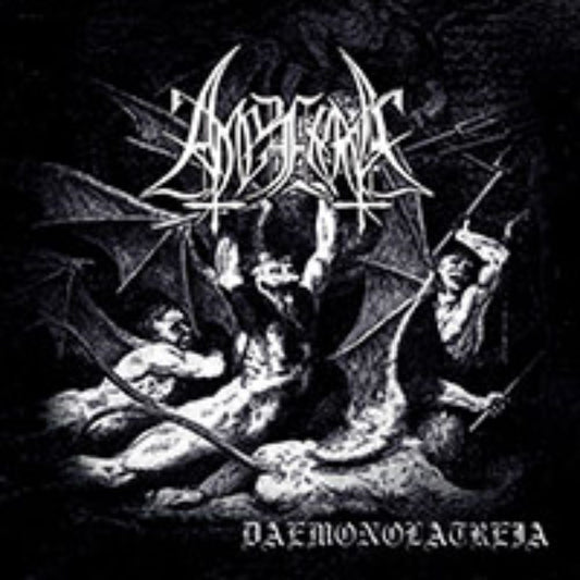 Front cover of "Daemonolatreia" by Amezarak (Амезарак) available at Darkwoods Webstore
