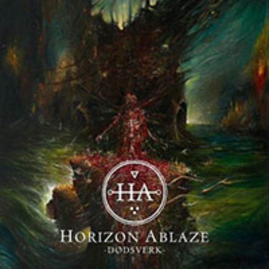 Front cover of "Dødsverk" by Horizon Ablaze available at Darkwoods Webstore