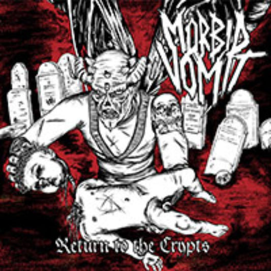 Front cover of "Return to the Crypts" by Mörbid Vomit available at Darkwoods Webstore
