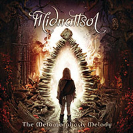 Front cover of "The Metamorphosis Melody" by Midnattsol available at Darkwoods Webstore