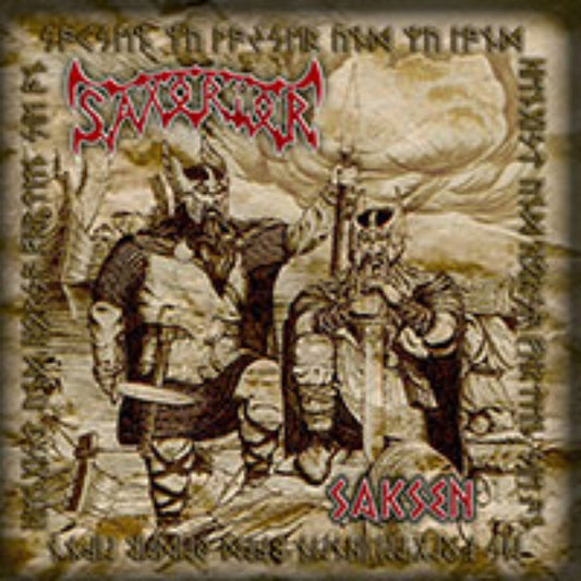 Front cover of "Saksen" by Saxorior available at Darkwoods Webstore