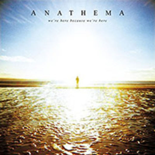 Front cover of "We're Here Because We're Here" by Anathema available at Darkwoods Webstore