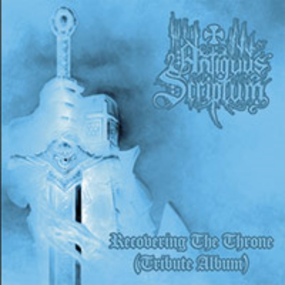 Front cover of "Recovering the Throne (Tribute Album)" by Antiquus Scriptum available at Darkwoods Webstore