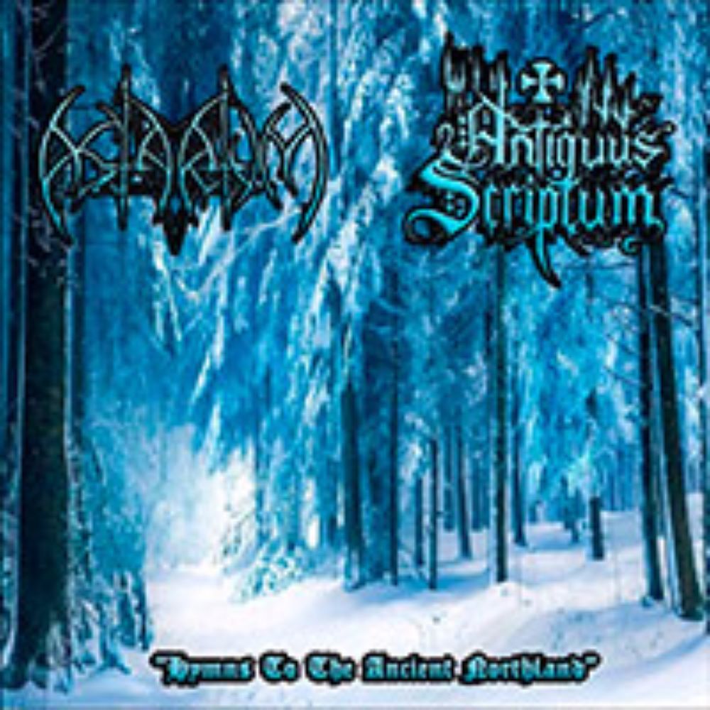 Front cover of "Hymns to the Ancient Northland" by Astarium / Antiquus Scriptum available at Darkwoods Webstore