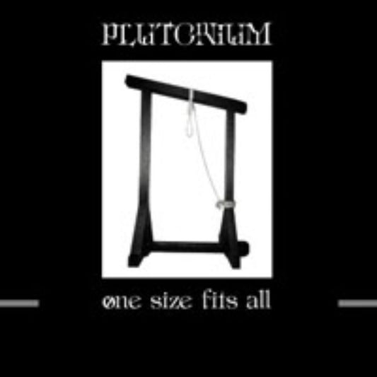 Front cover of "One Size Fits All" by Plutonium available at Darkwoods Webstore