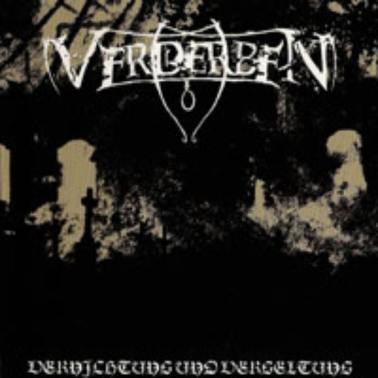 Front cover of "Vernichtung und Vergeltung" by Verderben available at Darkwoods Webstore