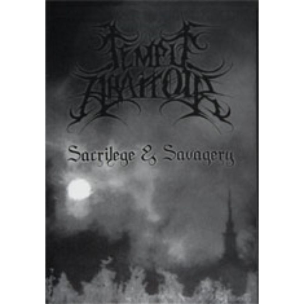Front cover of "Sacrilege & Savagery" by Temple Abattoir available at Darkwoods Webstore