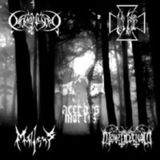 Front cover of "Acerbus Mortis" by Daemonlord / Lux Ferre / Malleus / Mortinatum available at Darkwoods Webstore