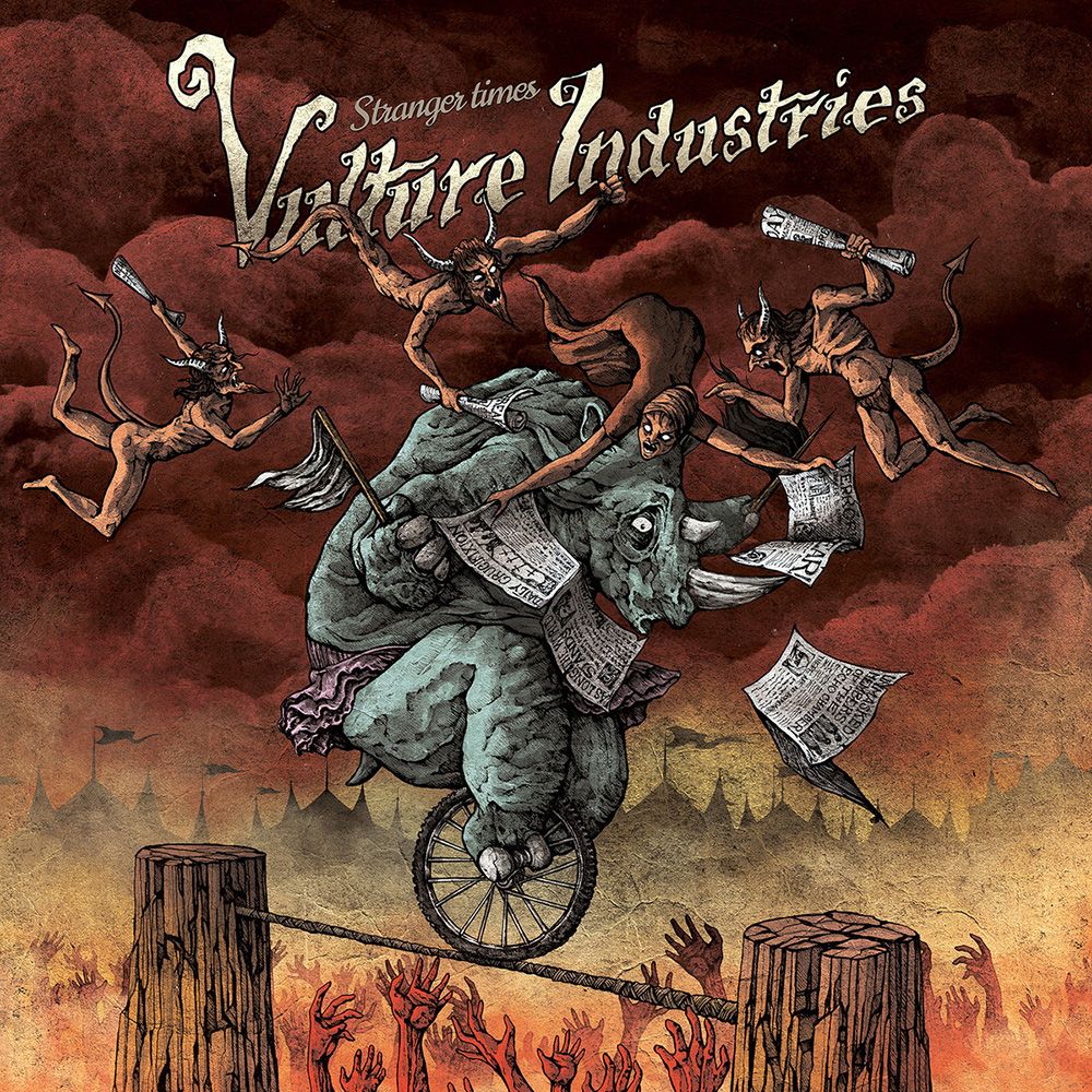 Front cover of "Stranger Times" by Vulture Industries available at Darkwoods Webstore