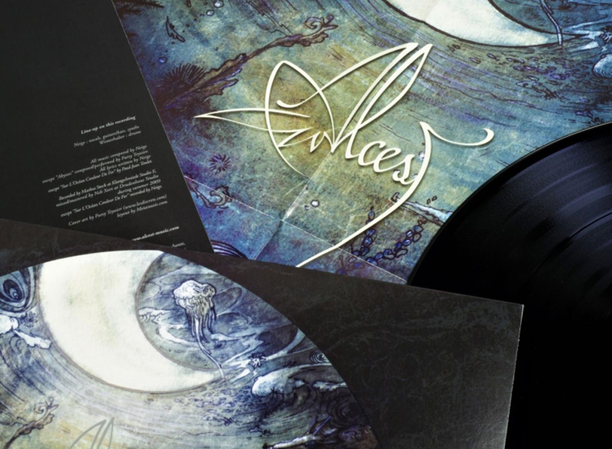 Additional artwork for "Écailles de Lune" by Alcest available at Darkwoods Webstore