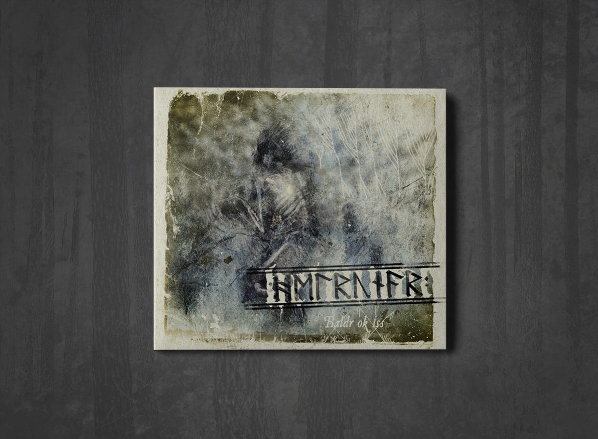 Additional artwork for "Baldr ok Íss" by Helrunar available at Darkwoods Webstore