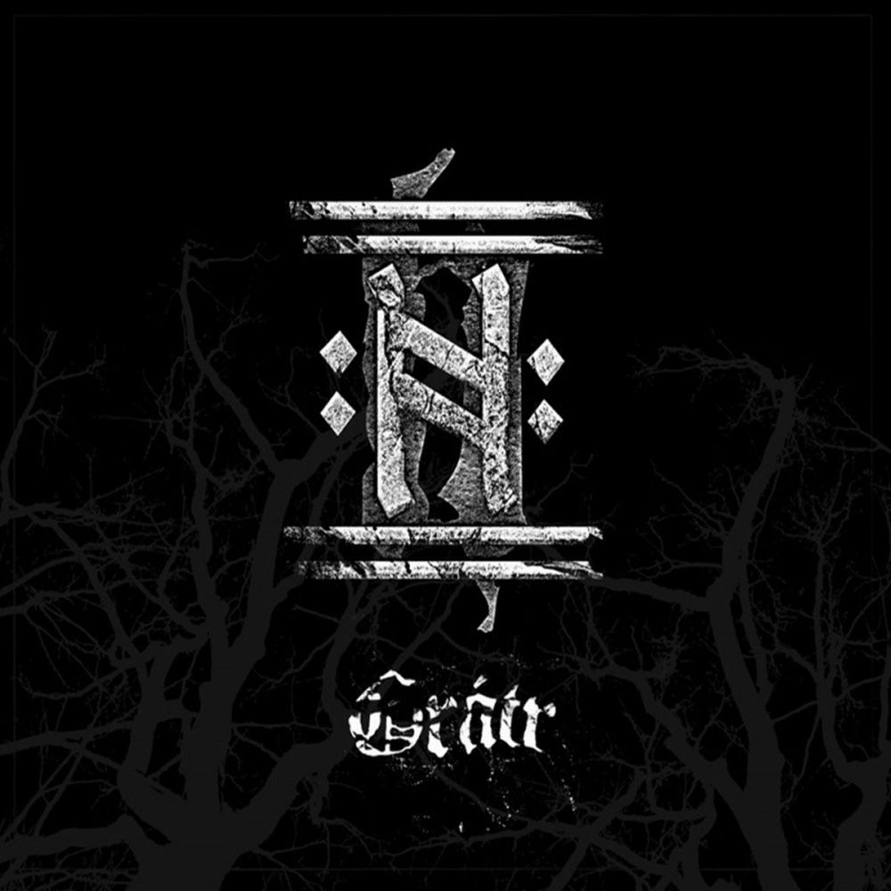 Front cover of "Grátr" by Helrunar available at Darkwoods Webstore
