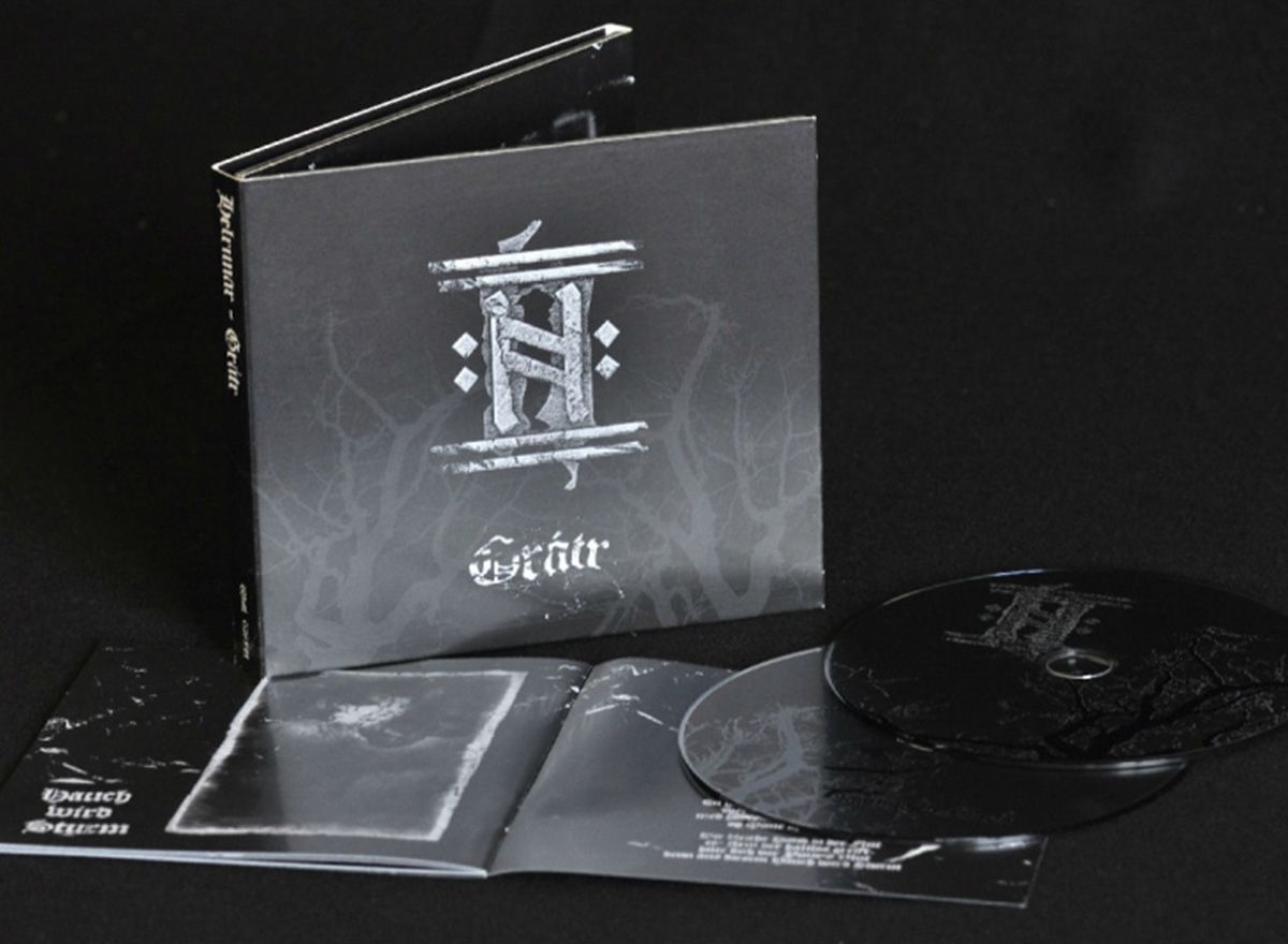 Additional artwork for "Grátr" by Helrunar available at Darkwoods Webstore