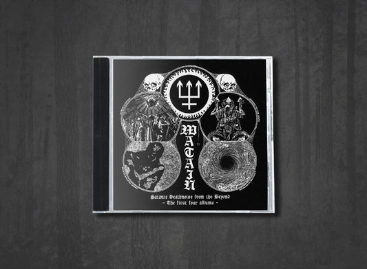 Additional artwork for "Satanic Deathnoise from the Beyond: The First Four Albums" by Watain available at Darkwoods Webstore