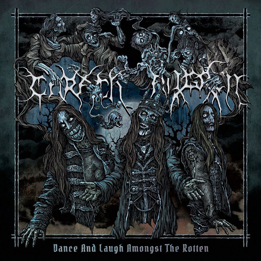 Front cover of "Dance and Laugh Amongst the Rotten" by Carach Angren available at Darkwoods Webstore