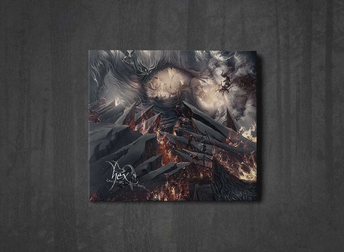 Additional artwork for "God Has No Name" by Hex available at Darkwoods Webstore