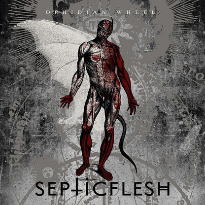 Front cover of "Ophidian Wheel" by Septicflesh available at Darkwoods Webstore