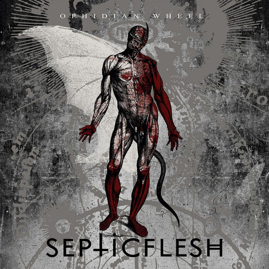 Front cover of "Ophidian Wheel" by Septicflesh available at Darkwoods Webstore