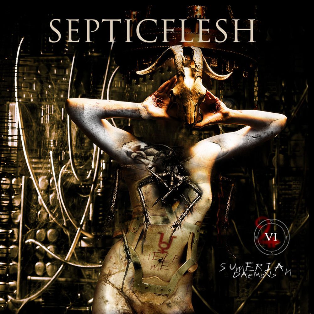 Front cover of "Sumerian Daemons" by Septicflesh available at Darkwoods Webstore