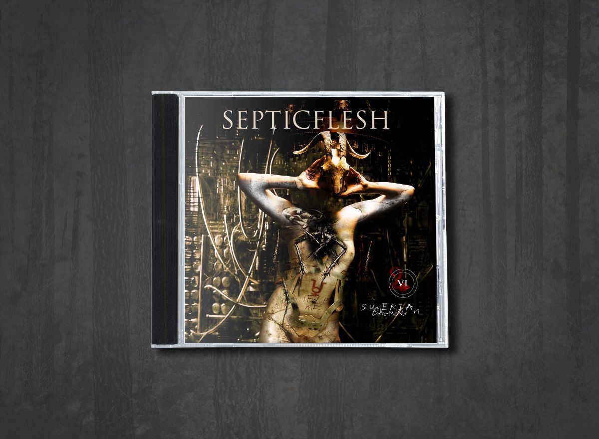 Additional artwork for "Sumerian Daemons" by Septicflesh available at Darkwoods Webstore