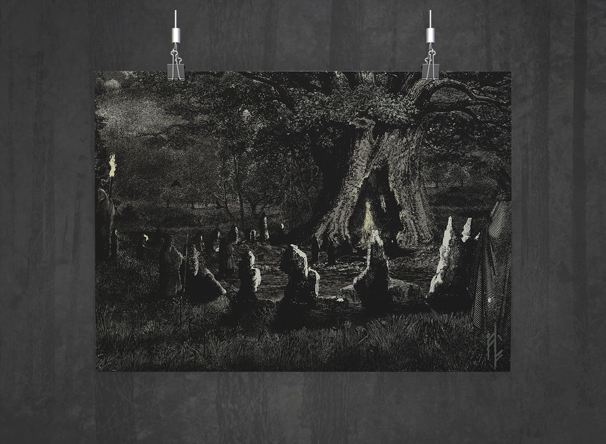 Additional artwork for "Funeral Pyre" by Ancient Emblem available at Darkwoods Webstore