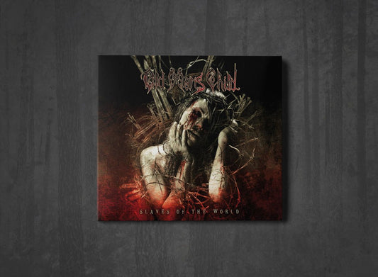 Additional artwork for "Slaves of the World" by Old Man's Child available at Darkwoods Webstore