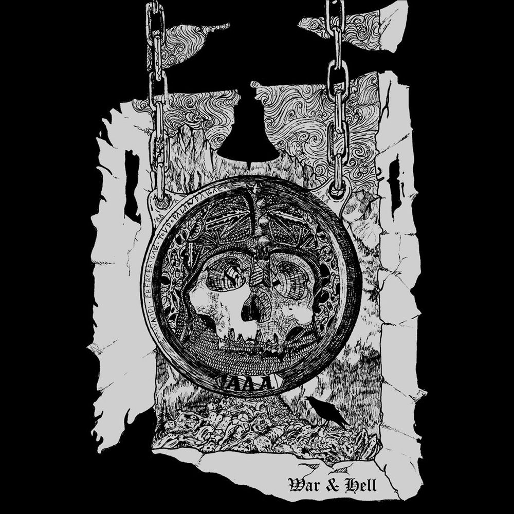 Front cover of "War & Hell" by Körgull the Exterminator / Akerbeltz available at Darkwoods Webstore