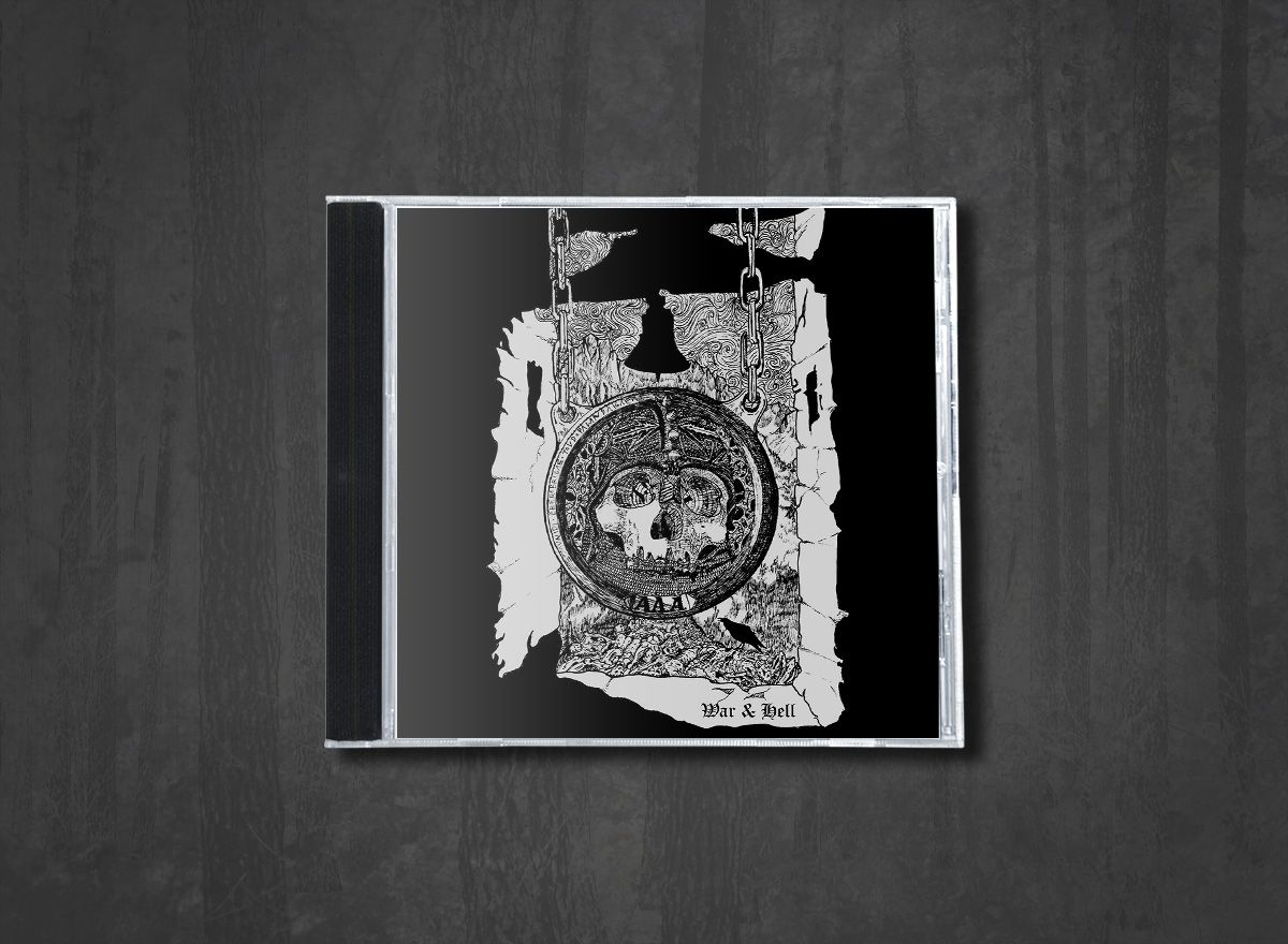 Additional artwork for "War & Hell" by Körgull the Exterminator / Akerbeltz available at Darkwoods Webstore