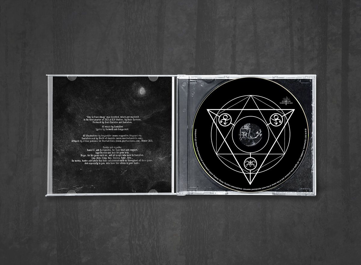 Additional artwork for "Time To Pass Away" by Dantalion available at Darkwoods Webstore