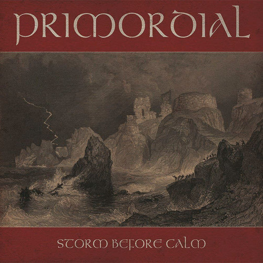 Front cover of "Storm Before Calm" by Primordial available at Darkwoods Webstore