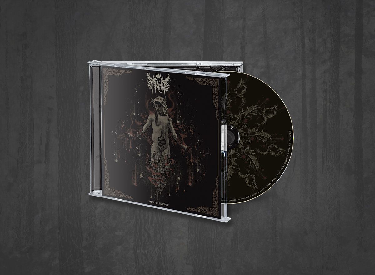 Additional artwork for "Ancestral Cult" by Arde available at Darkwoods Webstore
