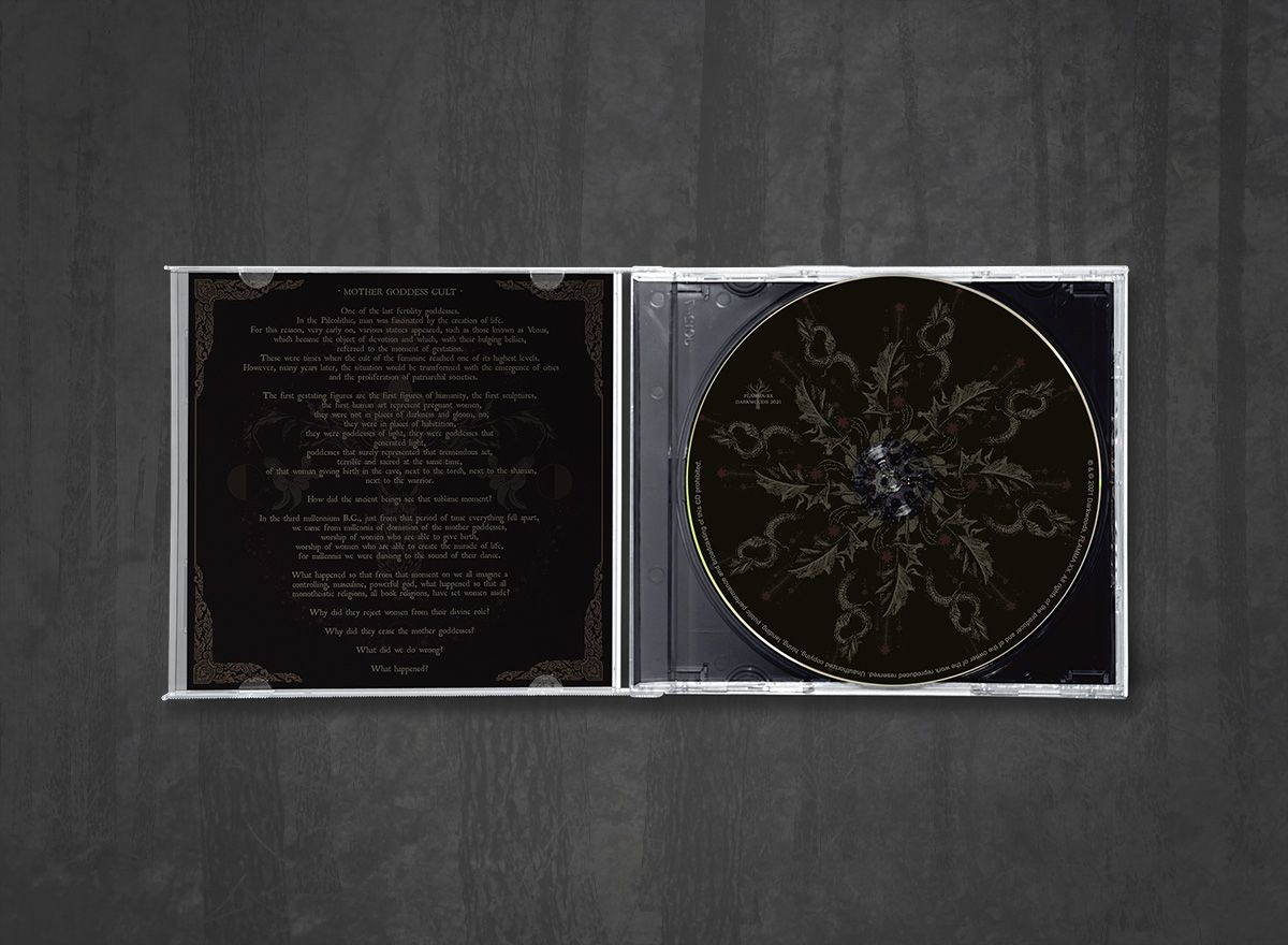 Additional artwork for "Ancestral Cult" by Arde available at Darkwoods Webstore