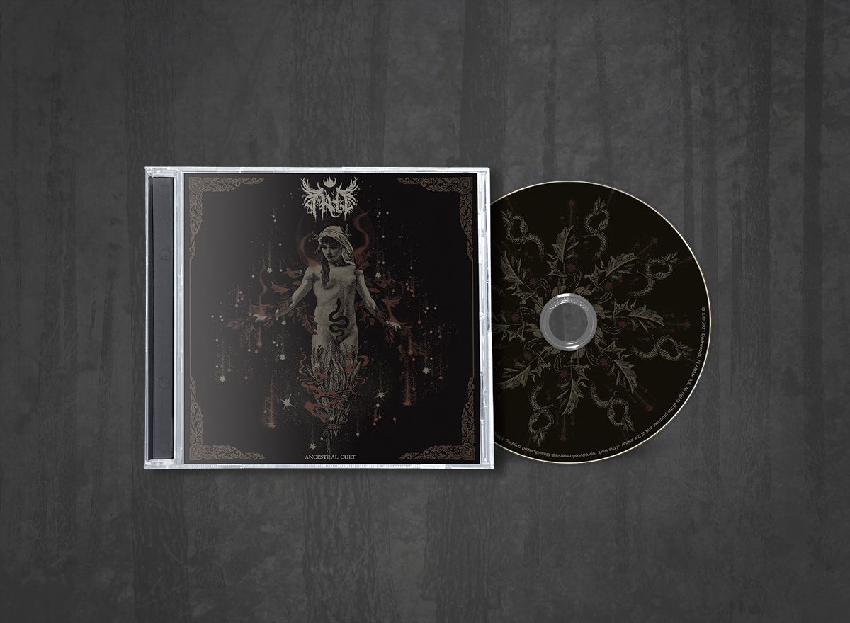 Additional artwork for "Ancestral Cult" by Arde available at Darkwoods Webstore