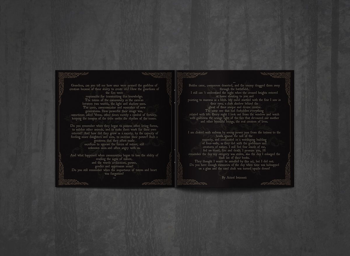 Additional artwork for "Ancestral Cult" by Arde available at Darkwoods Webstore
