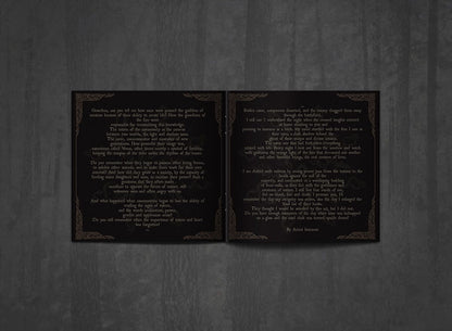 Additional artwork for "Ancestral Cult" by Arde available at Darkwoods Webstore
